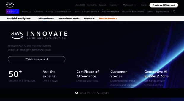 innovate-aiml-apj.virtual.awsevents.com