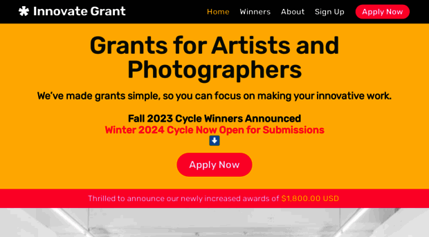 innovateartistgrants.org