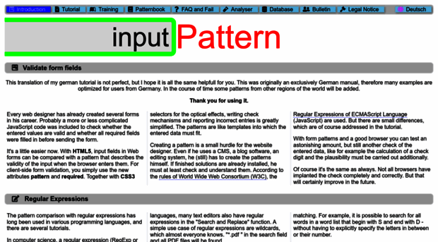 input-pattern.com