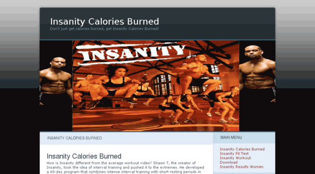 insanitycaloriesburned.com