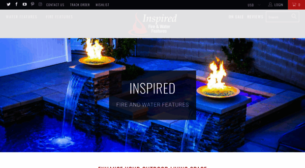 inspiredfireandwaterfeatures.com