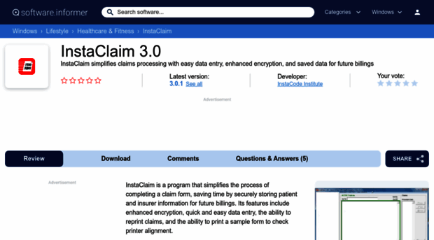 instaclaim.software.informer.com
