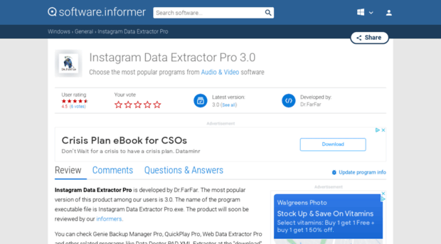 instagram-data-extractor-pro.software.informer.com