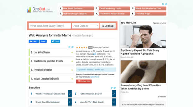 instant-fame.pro.cutestat.com