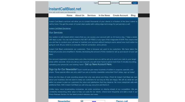 instantcallblast.com