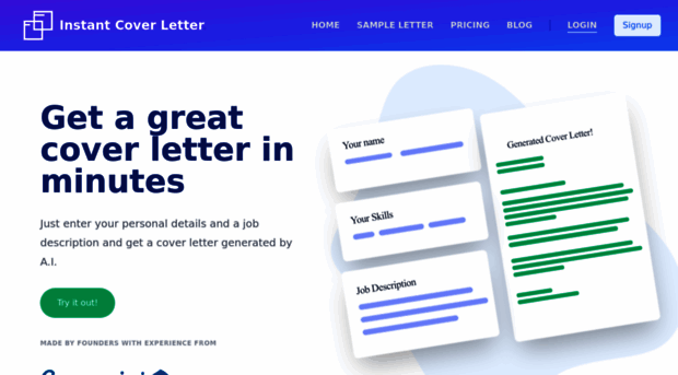 instantcoverletter.com