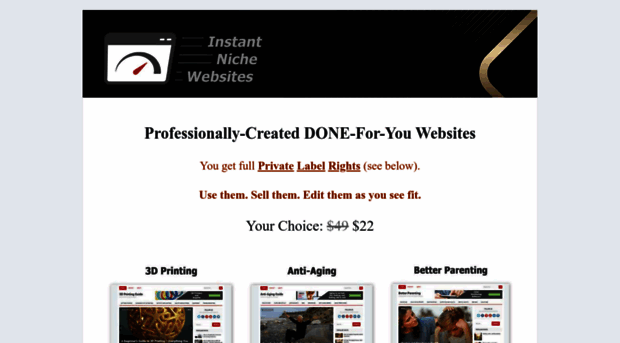 instantnichewebsites.com