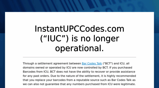 instantupccodes.com