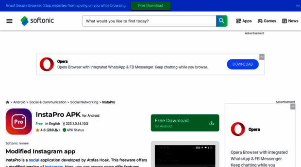 instapro.en.softonic.com