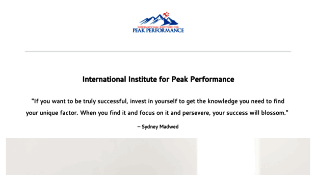 instituteforpeakperformance.com