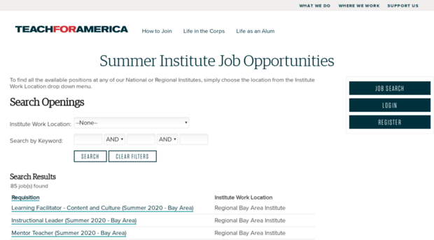 institutejobs.teachforamerica.org