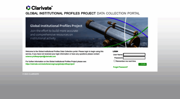 institutionalprofilesproject.clarivate.com