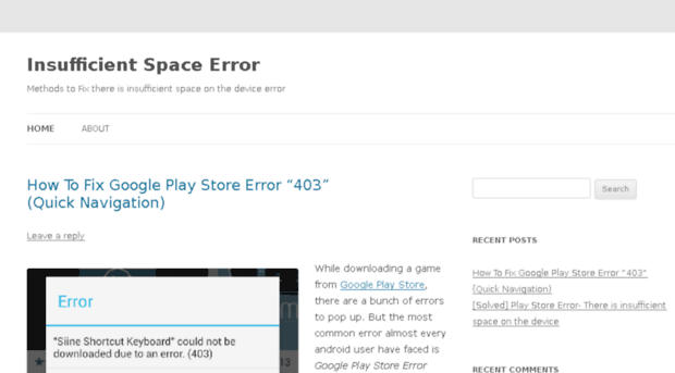 insufficientspaceerror.wordpress.com