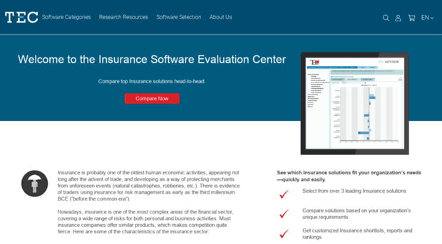 insurance.technologyevaluation.com