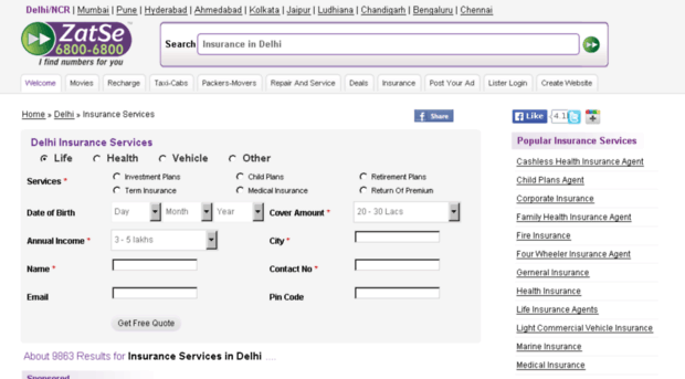 insurance.zatse.in