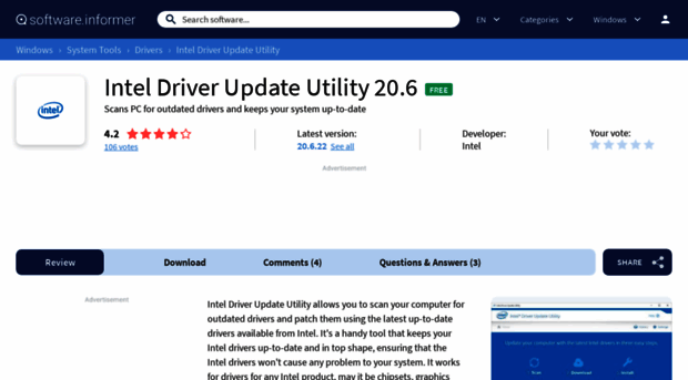 intel-driver-update-utility.software.informer.com