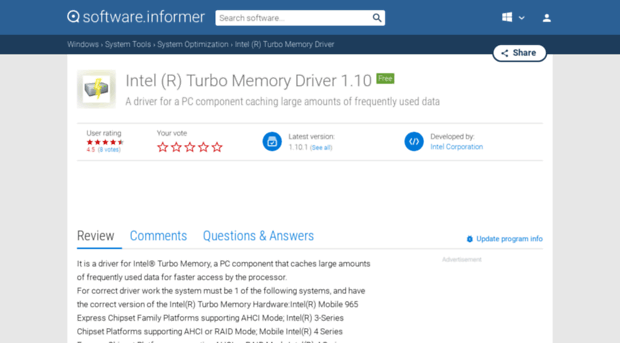 intel-r-turbo-memory-console.software.informer.com