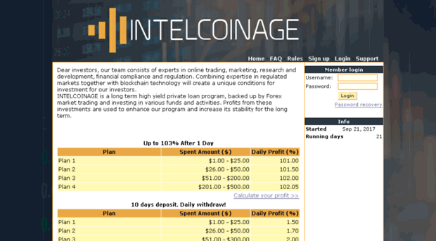 intelcoinage.com