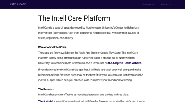 intellicare.cbits.northwestern.edu