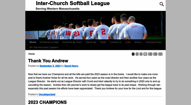 interchurchsoftball.com