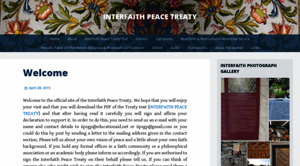 interfaithpeacetreaty.wordpress.com