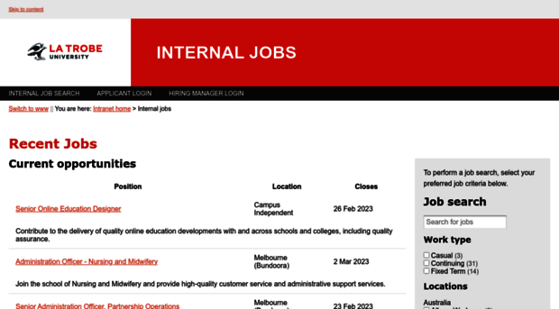 internaljobs.latrobe.edu.au