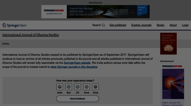 internationaljournaldharmastudies.springeropen.com