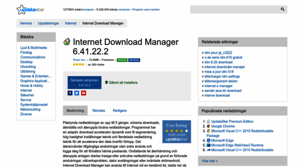 internet-download-manager.updatestar.se