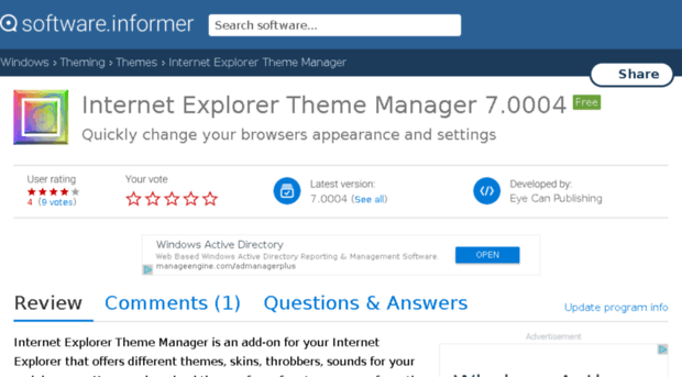 internet-explorer-theme-manager.software.informer.com