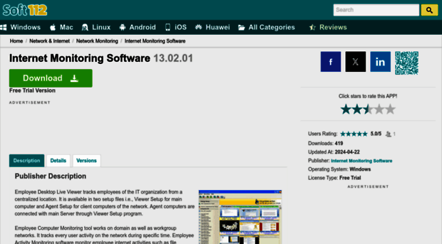internet-monitoring-software.soft112.com