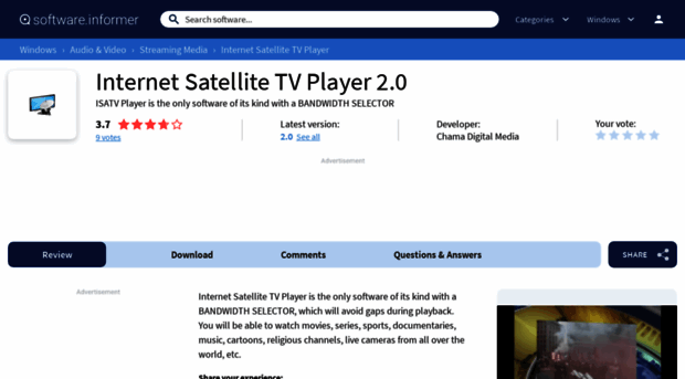 internet-satellite-tv-player.software.informer.com