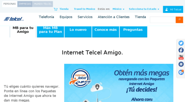 internet.telcel.com