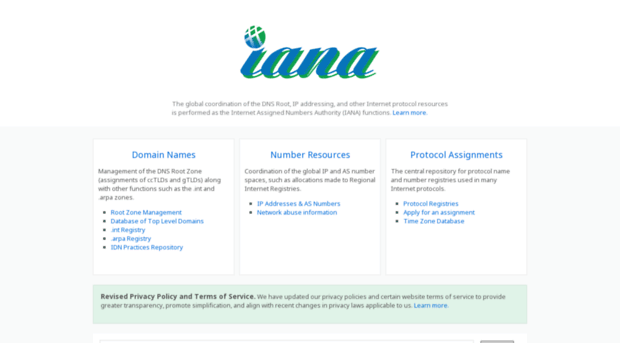 internetassignednumbersauthority.org