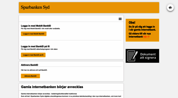 internetbanken.sparbankensyd.se