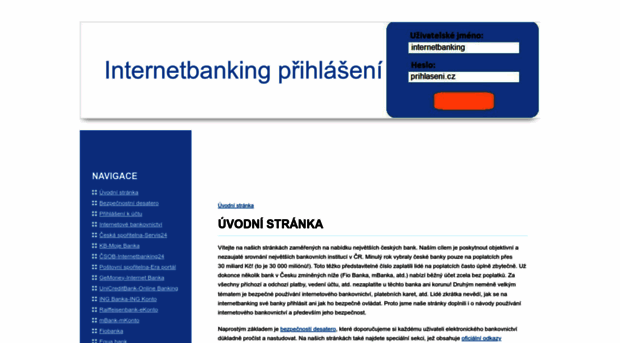 internetbanking-prihlaseni.cz