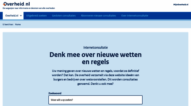 internetconsultatie.nl