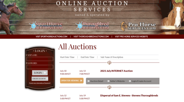 internethorseauctions.com