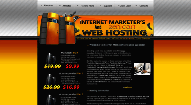 internetmarketershosting.com