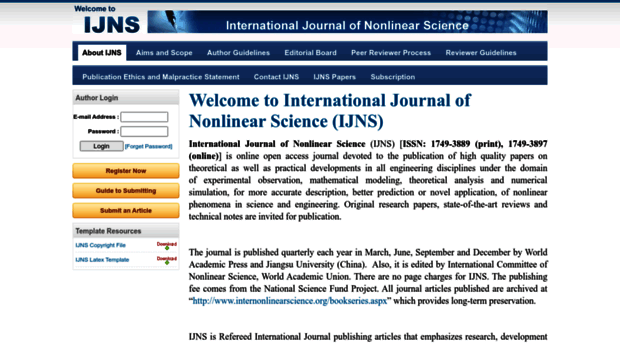 internonlinearscience.org