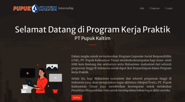 internship.pupukkaltim.com