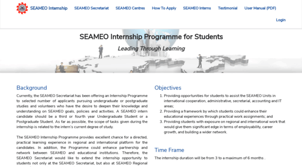 internship.seameo.org
