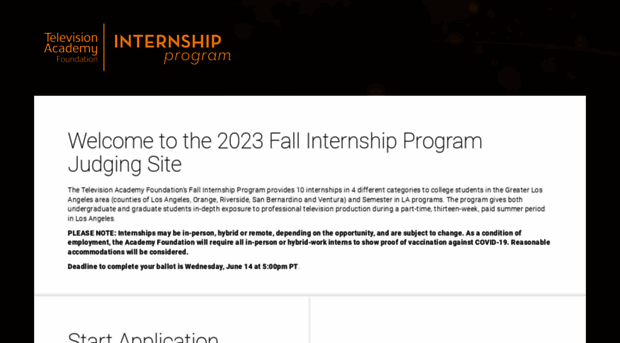 internship.televisionacademy.com