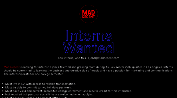 internships.maddecent.com