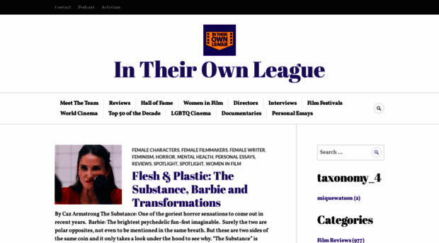 intheirownleague.com