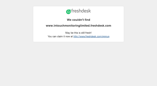 intouchmonitoringlimited.freshdesk.com