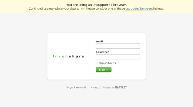 invenshure.harvestapp.com