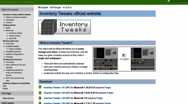 inventory-tweaks.readthedocs.org