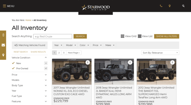 inventory.starwoodmotors.com