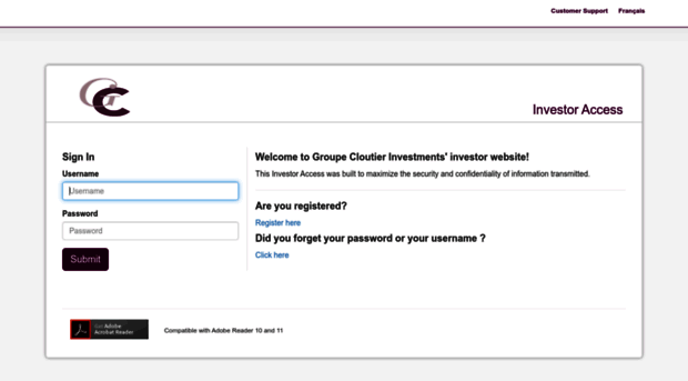 investisseur.groupecloutierinvestissement.com