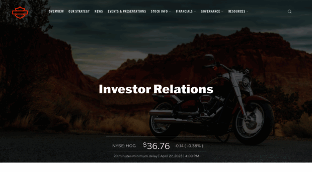 investor.harley-davidson.com